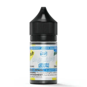 Flavour Beast Unleashed Nic Salts: Sippin Blueberry Lemon Squeeze Iced (30mL)