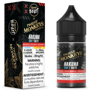 Flavour Beast x Twelve Monkeys Nic Salts: Hakuna Iced (30mL)