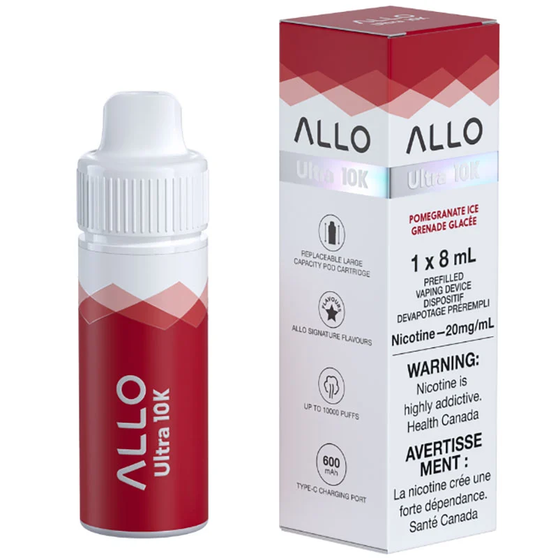Allo Ultra 10K Hybrid Disposable Kit: Pomegranate Ice (8Ml)