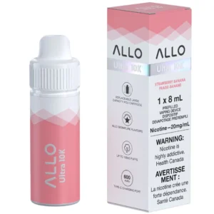 Allo Ultra 10K HyAllo Ultra 10K Hybrid Disposable Kit: Strawberry Banana (8Ml)brid Disposable Kit: Strawberry Banana (8Ml)