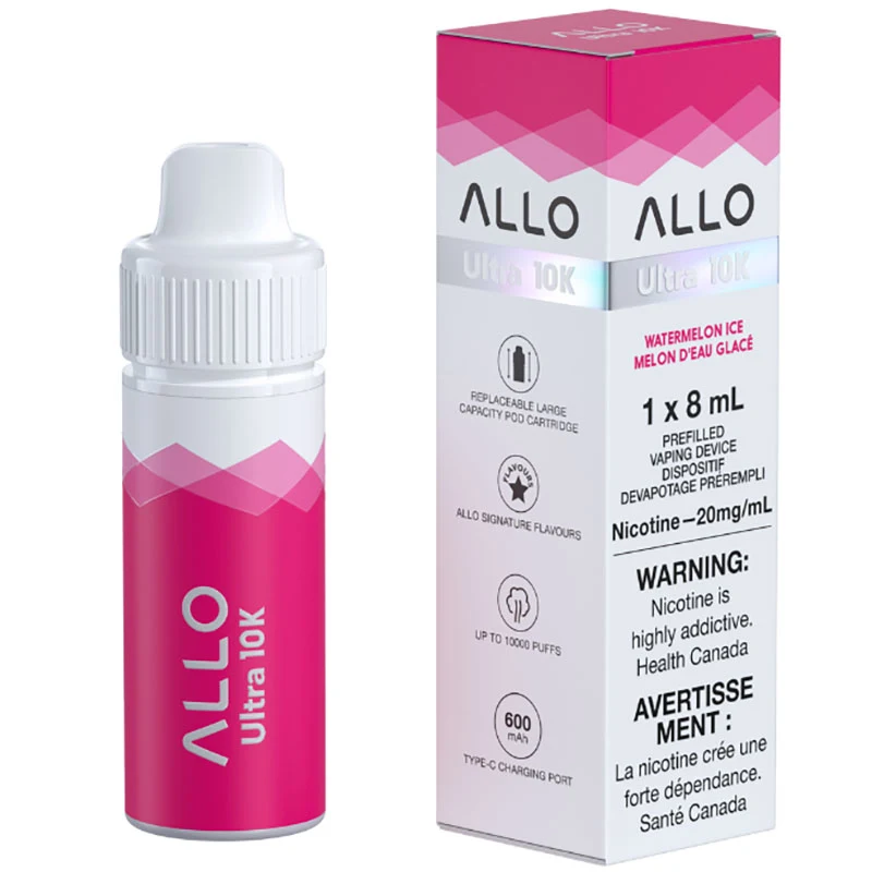 Allo Ultra 10K Hybrid Disposable Kit: Watermelon Ice (8Ml)