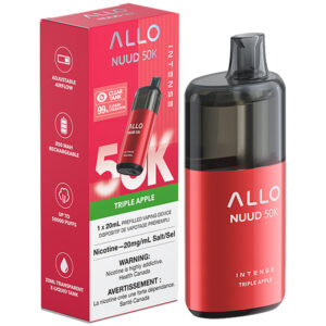 Allo NUUD 50K Disposable Vape: Triple Apple (20mL)