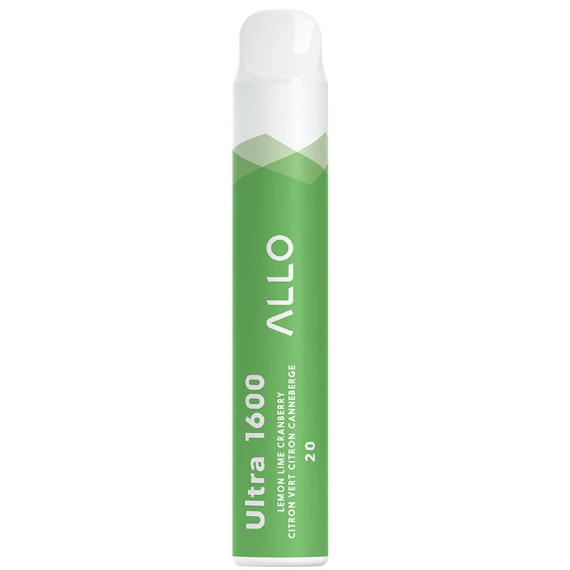 Allo Ultra 1600 Disposable Vape: Lemon Lime Cranberry (6mL)