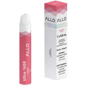 Allo Ultra 1600 Disposable Vape: Strawberry (6mL)
