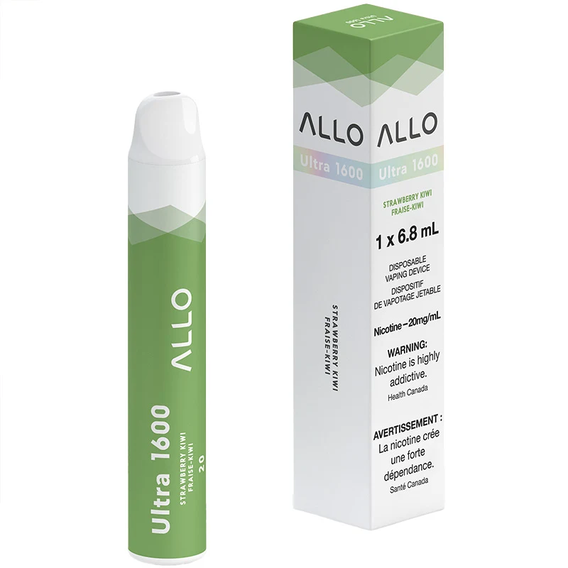Allo Ultra 1600 Disposable Vape: Strawberry Kiwi (6mL)