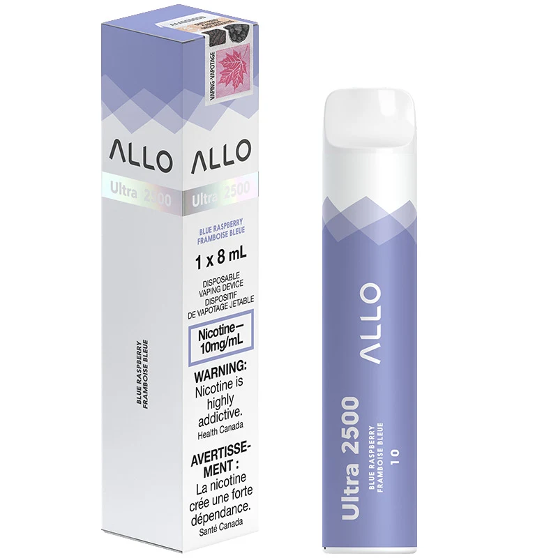 Allo Ultra 2500 Disposable Vape: Blue Raspberry (8mL)