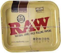 Raw Metal Rolling Tray- All Sizes