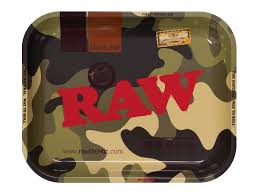RAW CAMO ROLLING TRAY – LARGE