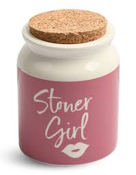 Stoner Girl Ceramic Stash Jar