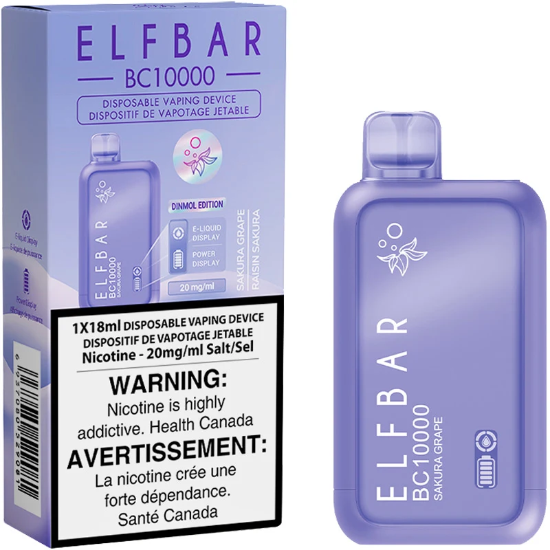 Elfbar BC10000 Disposable Vape: Sakura Grape