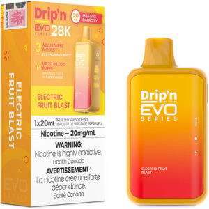 Drip'n EVO 28K Disposable Vape: Electric Fruit Blast (20mL)