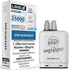 Level X Boost G2 Pod - Flavour Beast Unleashed: Epic Blue Razz Iced (20mL)
