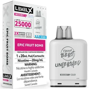 Level X Boost G2 Pod - Flavour Beast Unleashed: Epic Fruit Bomb Iced (20mL)