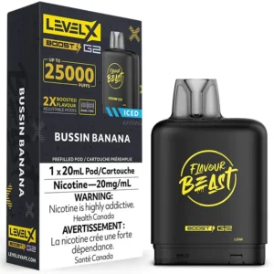 Level X Boost G2 Pod - Flavour Beast: Bussin Banana Iced (20mL)