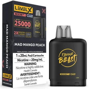 Level X Boost G2 Pod - Flavour Beast: Mad Mango Peach (20mL)