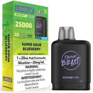 Level X Boost G2 Pod - Flavour Beast: Super Sour Blueberry Iced (20mL)