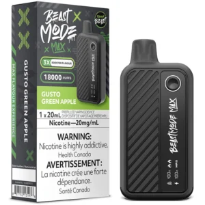 Flavour Beast - Beast Mode Max 18K Disposable Vape: Gusto Green Apple (20mL)