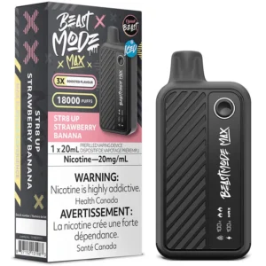 Flavour Beast - Beast Mode Max 18K Disposable Vape: STR8 UP Strawberry Banana (20mL)