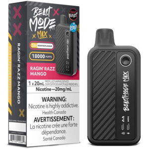 Flavour Beast - Beast Mode Max 18K Disposable Vape: Ragin' Razz Mango (20mL)