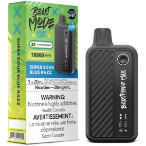 Flavour Beast - Beast Mode Max 18K Disposable Vape: Super Sour Blue Razz (20mL)