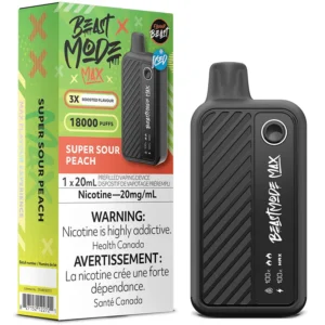 Flavour Beast - Beast Mode Max 18K Disposable Vape: Super Sour Peach (20mL)