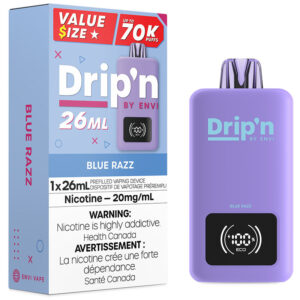 Drip'n by Envi 26mL Disposable Vape: Blue Razz