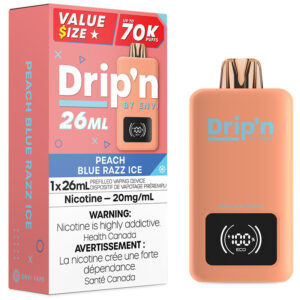 Drip'n by Envi 26mL Disposable Vape: Peach Blue Razz Ice