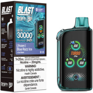 Drip'n Fasta Blast 30K Disposable Vape - Frozen Series: Blue Razz Ice (20mL)