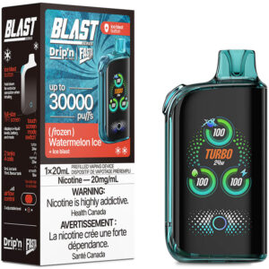Drip'n Fasta Blast 30K Disposable Vape - Frozen Series: Watermelon Ice (20mL)