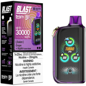 Drip'n Fasta Blast 30K Disposable Vape - Fusion Series: Grape + Apple (20mL)