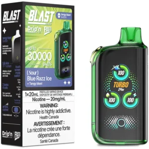 Drip'n Fasta Blast 30K Disposable Vape - Sour Series: Blue Razz Ice (20mL)