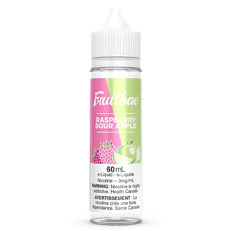 Fruitbae E-Liquid: Raspberry Sour Apple (60mL)