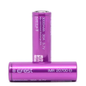 Efest 20700 IMR Batteries - 30A, 3000mah (2pcs)