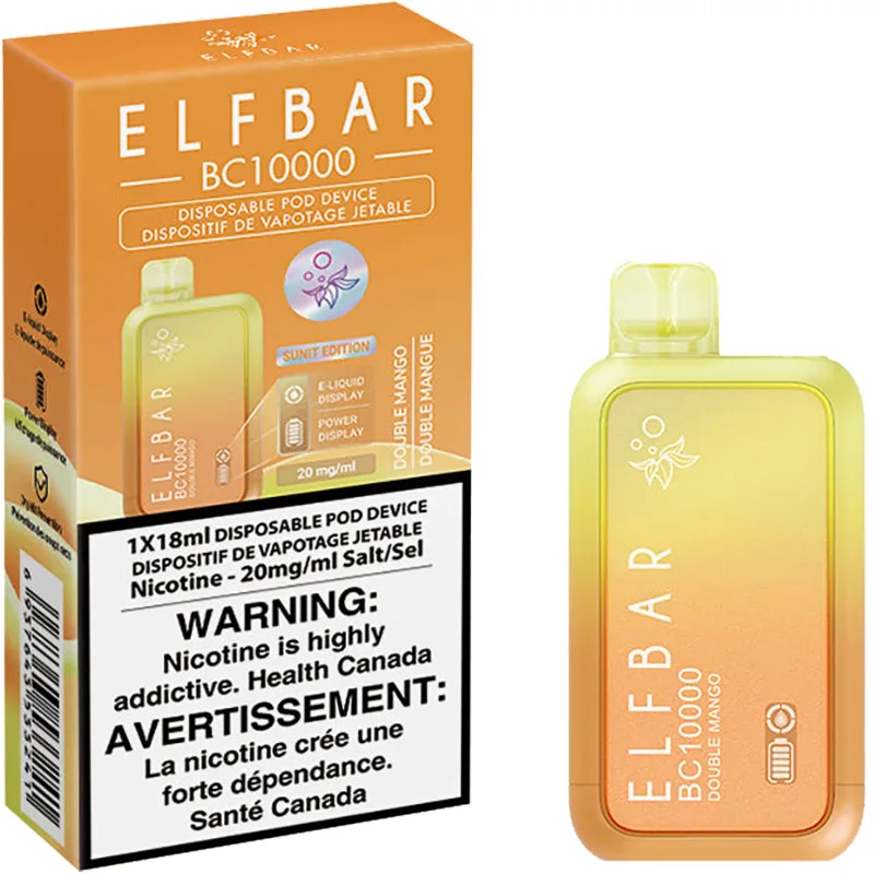 Elfbar BC10000 Disposable Vape: Double Mango (1pk)