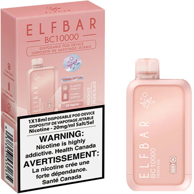 Elfbar BC10000 Disposable Vape: Peach Ice (1pk)