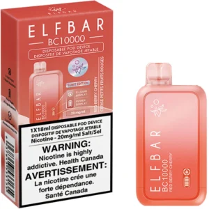 Elfbar BC10000 Disposable Vape: Red Berry Cherry (1pk)