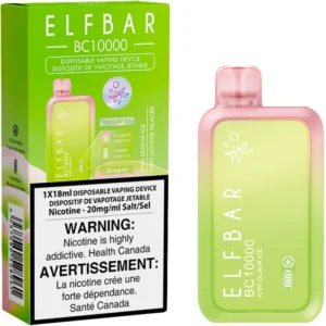 Elfbar BC10000 Disposable Vape: Kiwi Guava Ice