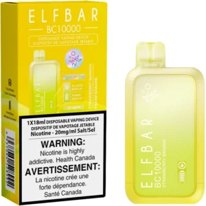 Elfbar BC10000 Disposable Vape: Strawberry Banana