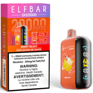 Elfbar GH20000 Disposable Vape: Sour Strawberry Dragonfruit (20mL)