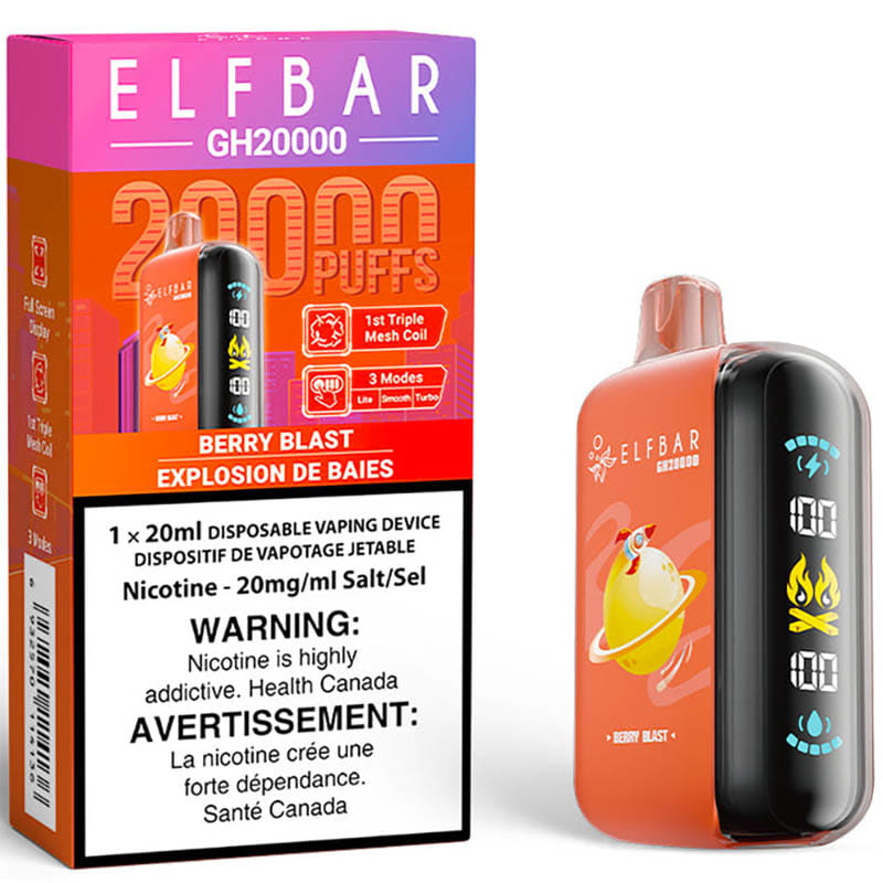 Elfbar GH20000 Disposable Vape: Sour Strawberry Dragonfruit (20mL)