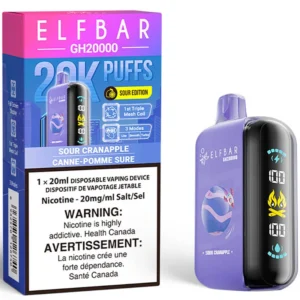 Elfbar GH20000 Disposable Vape: Sour Cranapple (20mL)