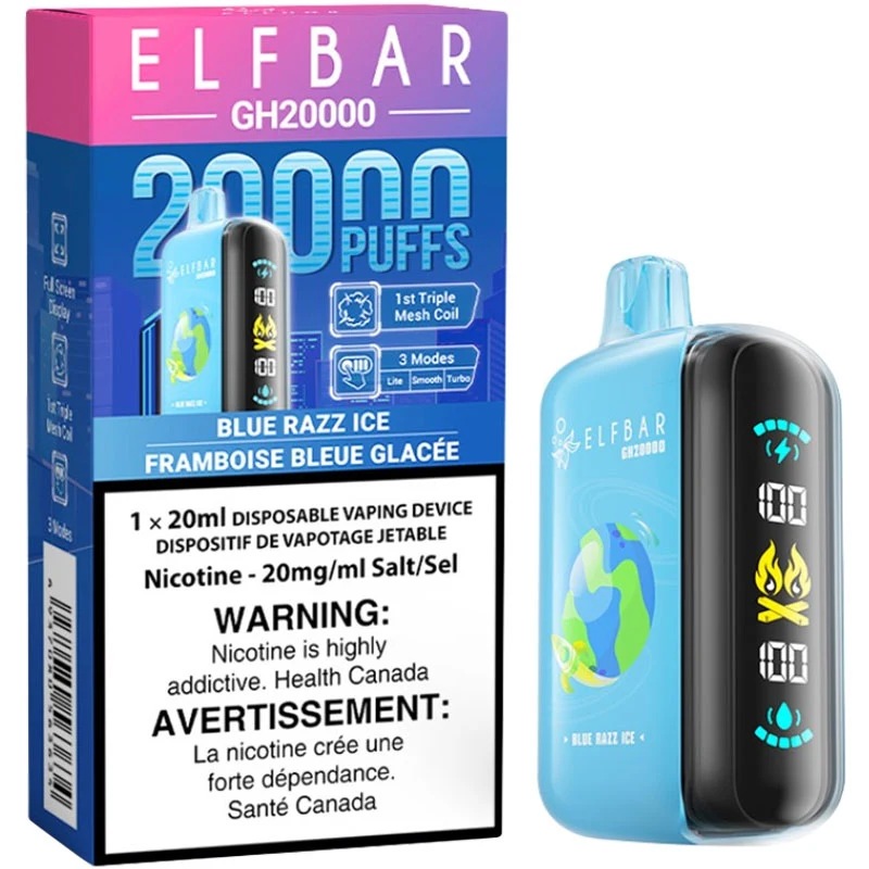 Elfbar GH20000 Disposable Vape: Blue Razz Ice (20mL)