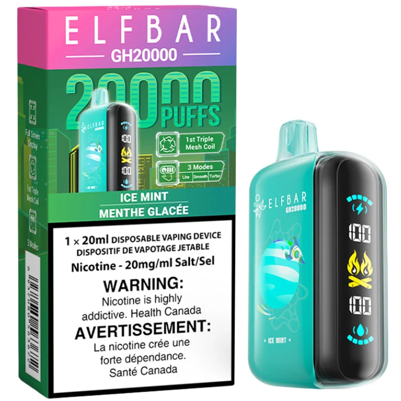 Elfbar GH20000 Disposable Vape: Ice Mint (20mL)
