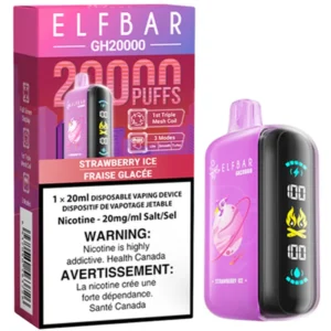 Elfbar GH20000 Disposable Vape: Strawberry Ice (20mL)