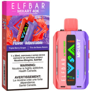 Elfbar MixArt 40K Disposable Vape: Triple Berry Grape (20mL)
