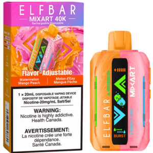 Elfbar MixArt 40K Disposable Vape: Watermelon Mango Peach (20mL)