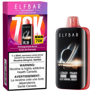 Elfbar MoonNight 70K Disposable Vape: Pomegranate Burst (20mL)