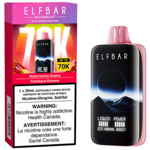 Elfbar MoonNight 70K Disposable Vape: Watermelon Guava (20mL)