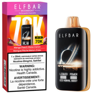 Elfbar MoonNight 70K Disposable Vape: Mango Peach Watermelon (20mL)