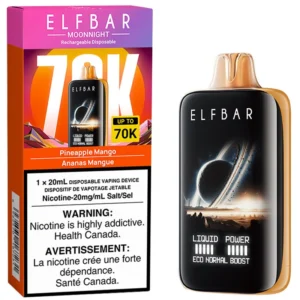 Elfbar MoonNight 70K Disposable Vape: Pineapple Mango (20mL)
